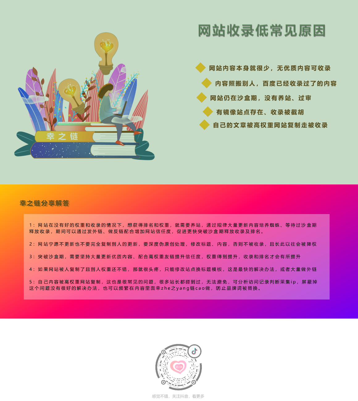 网站不收录的原因、网站一直不收录是什么原因、提高网站收录的办法方法