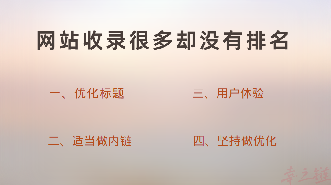 网站收录很多却没有排名.png 网站收录很多却没有排名.png